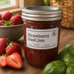 Strawberry Basil Jam